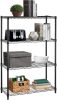 4 Shelf Wire Rack, 14x36x54 Inch - Thumbnail 1