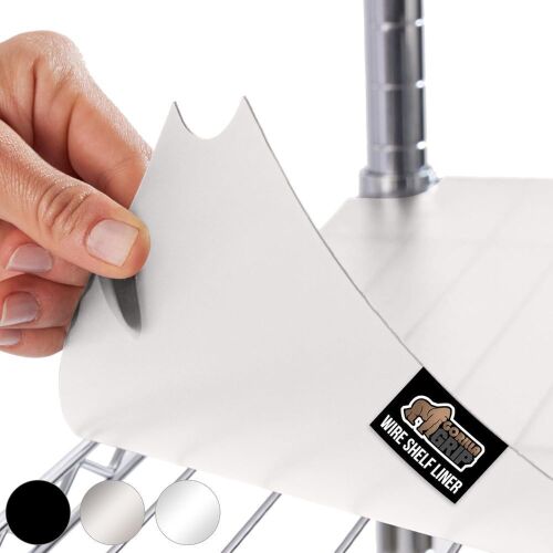 GORILLA GRIP ShelfGuard Wire Shelf Liner Compatible with Amazon Basics Shelving Unit, Set of 4, 18x36 Clear - Lot 780