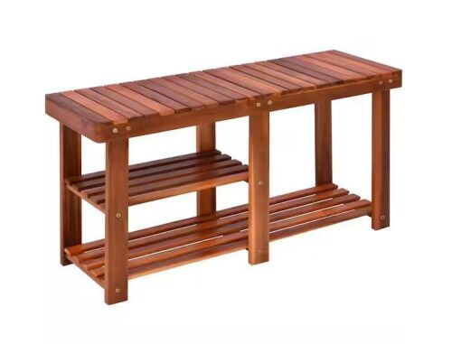 3-Tier Entryway Shoe Rack Bench, 200lb Capacity - Lot 503JF