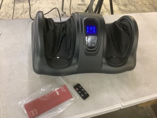 Therapeutic Foot Massager w/ High Intensity Rollers, Remote, 3 Modes - Lot 509