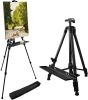 Aluminum Metal Artist Tripod with Paintbrush Tray, 61" - Thumbnail 1