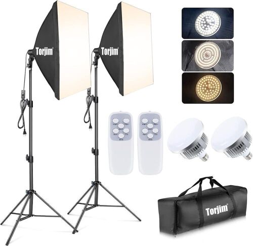 Torjim Softbox Photography Lighting Kit, 2Pcs - Lot 487