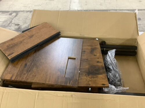 Mini Fridge Stand with Storage - Unknown if Hardware is Complete - Lot 272