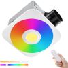 Bathroom Exhaust Fan with 7 RGB Modes & Nightlight - Thumbnail 1