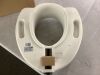 Medline 5" Elevated Toilet Seat Riser W/Microban Antimicrobial Protection - Thumbnail 4