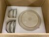 Pokini 24 Piece Stoneware Dinnerware Set for 8, Gradient Green - Thumbnail 4