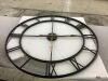 Roman Numeral Metal Oversized Wall Clock 32" - Thumbnail 1