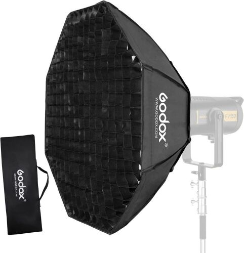 Godox Octagon Softbox 47" Bowens Mount and Honeycomb Grid Softbox for Monolight Photo Studio Strobe Lighting - Lot 588