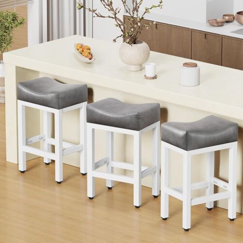 Raynesys Counter Height Bar Stools Set of 3, 24 Inch - Lot 185