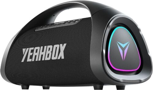 YEAHBOX Sonic Boom MAX 300W Max Large Bluetooth Speaker Loud, Massive Bass, IPX66 Waterproof Party Portable Speaker with Subwoofer/EQ/Fast Charge - Lot 85
