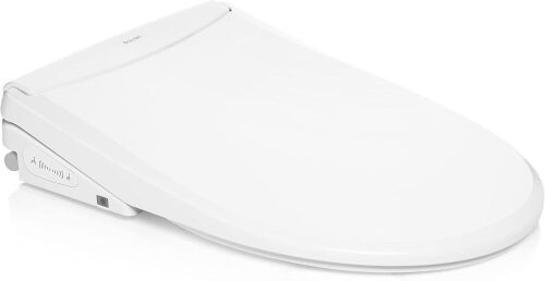 Brondell T44-RW Swash Thinline Electric Bidet Toilet Seat with Oscillating Stainless Steel Nozzle, Round - Lot 87
