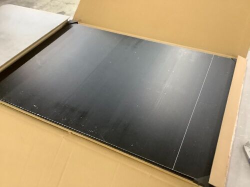 Black Plexiglass Sheets 1/4 inch Thick, 24 x36, 2 Pack - Lot 443