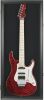 DisplayGifts 42" Electric Guitar Display Case Cabinet Shadow Box with Guitar Hanger Stand - Thumbnail 1