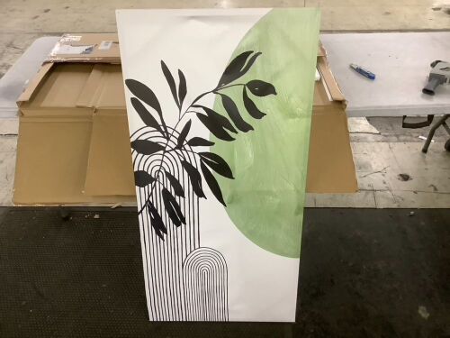 Abstract Wall Art, Approx 27" x 50" - Lot 649