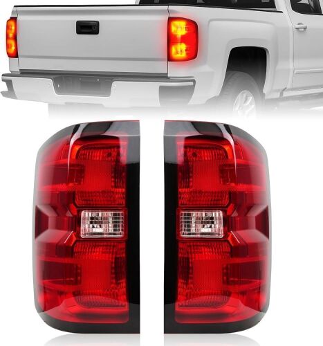 Tail Light Pair for 2016-2019 Chevy Silverado 1500 2500 HD GMC Sierra 3500 HD - Lot 699
