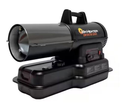 Mr. Heater Contractor Series 80,000 BTU Black Forced Air Kerosene/Diesel Outdoor Space Heater with Thermostat - Lot 25JF