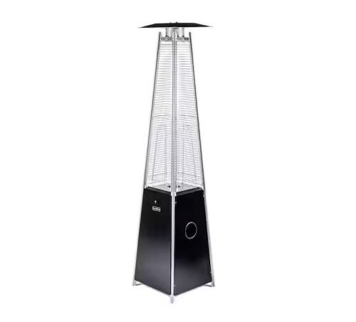 Legacy Heating 40,000 BTU Hammered Black Propane Outdoor Flame Patio Heater - Lot 28JF