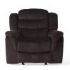 Noble House Hawthorne 39 in. Chocolate Polyester 3 Position Recliner - Thumbnail 1