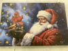 LED Santa with Cardinals Canvas - Thumbnail 2