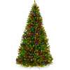 Pre-Lit Artificial Spruce Christmas Tree w/ Multicolored LED Lights - Thumbnail 1