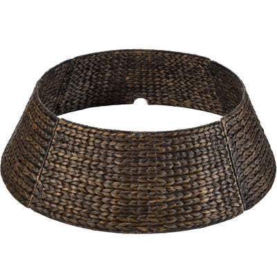 Woven Hyacinth Christmas Holiday Tree Collar - 36in - Lot 2603