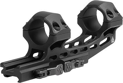 UTG ACCU-SYNC QR 1", High Pro, 50mm Offset Scope Mount, Black - Lot 2600