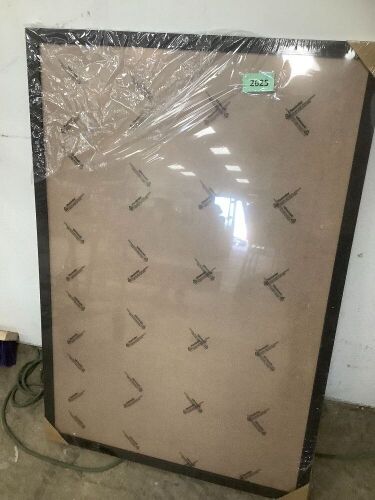 24x36 Picture Frame - black wood - Lot 2625