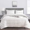 DURLENGEN White Quilt Set Queen Size 3Pcs - Thumbnail 1