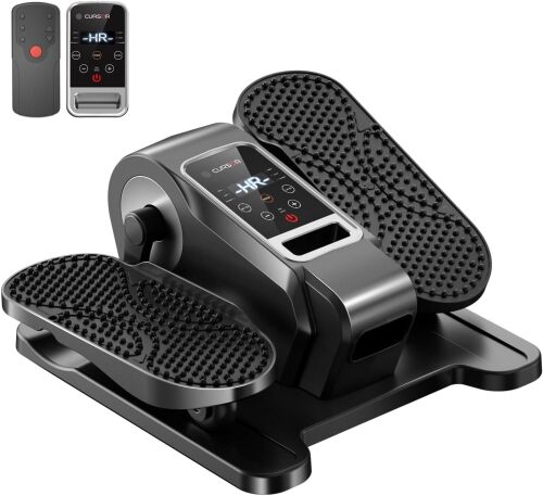 Under Desk Elliptical Machine, Electric Leg Exerciser as Seen on Tv for Seniors, Quiet Portable Seated Pedal Exerciser with Remote Control, 12 Speeds, Auto & HR Mode for Home Office - Lot 2561