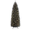 Pre-Lit Black Artificial Pencil Holiday Tree - Thumbnail 1