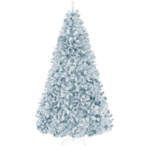 Artificial Ice Blue Christmas Tree, Unlit Pine Design w/Easy Assembly - Lot 2589