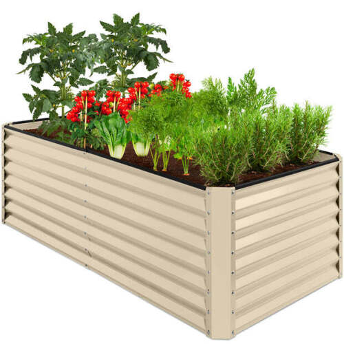 Outdoor Metal Raised Garden Bed for Vegetables, Flowers, Herbs - 6x3x2ft - Lot 2599