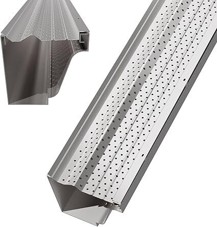 Premium Leaf Guards for Gutters, Heavy Duty Gutter Guards 200 6" - Lot 2636