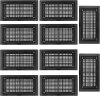 10 Pack Automatic Foundation Vent for Ventilating Crawl Space Replacement Auto Air Vent, Black - Thumbnail 1