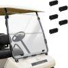 Golf Cart Windshield for Club Car DS Precedent, Clear/Tinted Fold Down Windshield Anti-UV Impact Resistant - Thumbnail 1