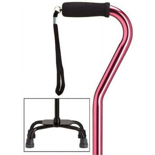Quad Cane Adjustable Pink Large base - Lot 2762