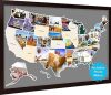 USA Photo Map - 50 States Travel Map 24 x 36 in, Includes Photo Maker, Idea Gift for Lovers Couples Adventurers, United States Weve Visited Vocation Travel Tracker Wall Décor (Frame NOT Included) - Thumbnail 1