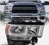 For 2019-2024 Ram 2500 3500 Halogen Chrome Headlight Headlamp Passenger Side - Thumbnail 1