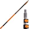 5-24 ft Long Telescoping Extension Pole // Multi-Purpose Extendable Pole with Universal Twist-on Metal Tip // Lightweight and Sturdy // Best Telescopic Pole for Painting, Dusting and Window Cleaning - Thumbnail 1