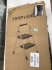 2 Step Ladder, Folding Steps, Heavy Duty Foldable & Portable - Thumbnail 2