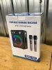Karaoke Machine, Portable Bluetooth Karaoke Speaker with 2 Wireless Microphones, PA System for Adults Kids with LED Lights & Echo Adjustment, Supports TWS/TF/USB/AUX for Home Party - Thumbnail 2