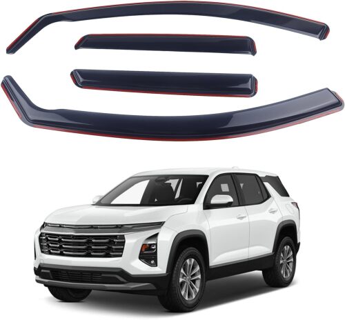 4 Pieces in-Channel Extra Durable Rain Guards Fit for 2025 Chevrolet Equinox,Window Deflectors,Window Visors (Smoke Black) - Lot 2760