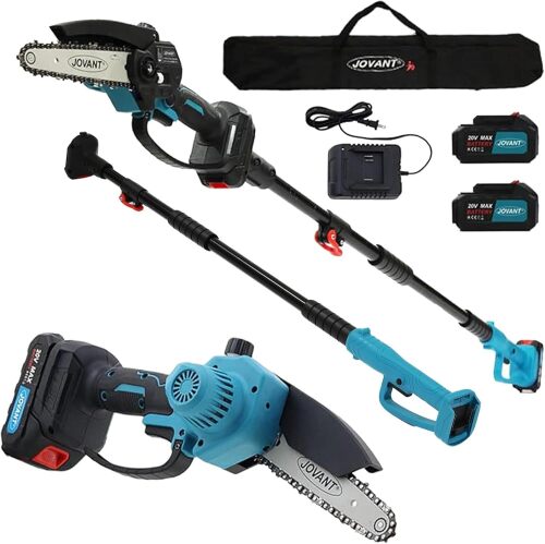 Cordless Pole Saws for Tree Trimming,2-In-1 Mode Cordless Pole Saw for Cutting Branches and Wood,with Portable Bag **NO BATTERIES** - Lot 2765