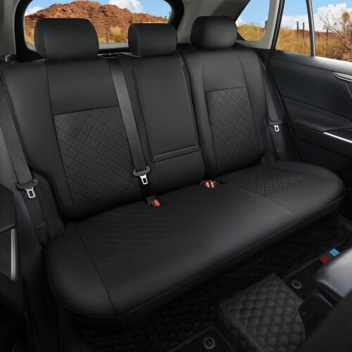 GIANT PANDA Custom Fit Rear Bench Back Seat Cover - Lot 2833