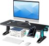 Computer Monitor Stand Riser for Desk,4.5-6.3 Inches Freely Height Adjustable with Cellphone Holder,Multi-Purpose Desktop Organizer Monitor Stands Riser for Computer,Laptop,Printer,TV (BLack) - Thumbnail 1