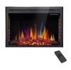 39 in. Ventless Electric Fireplace Insert with Remote Control, Timer, Colorful Flame Option, 750-Watt/1500-Watt - Thumbnail 1