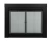 Pleasant Hearth Ascot Medium Glass Fireplace Doors - Thumbnail 1