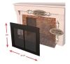 Pleasant Hearth Ascot Medium Glass Fireplace Doors - Thumbnail 2