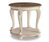 Signature DESIGN BY ASHLEY Realyn 26 in. 2-Toned Round Wood End Table - Thumbnail 1