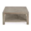 CHRISTOPHER KNIGHT HOME Venice 34.45 in. Modern Grey Ash Square MDF Wood Coffee Table - Thumbnail 1